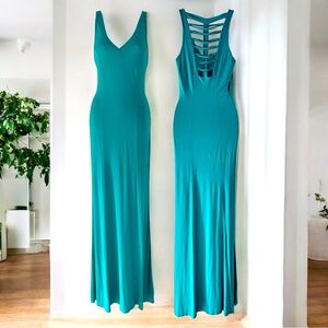 Sexy Strappy Back Cutout Maxi Dress Venus Sleeveless Tank Summer Tropical Small